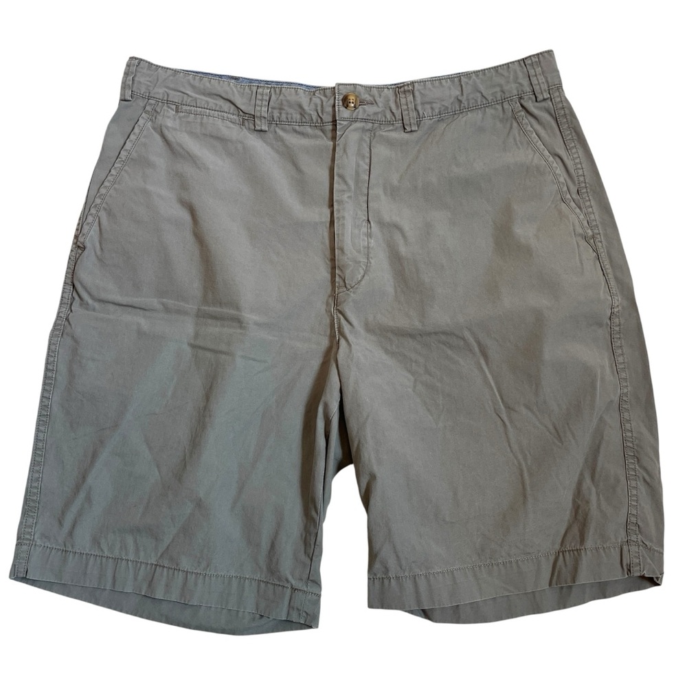 Polo Ralph Lauren Relaxed Fit Chino Shorts Gray Pony Logo Drawstring Waist 35